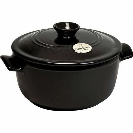 Emile Henry 2.6 Qt. Round Dutch Oven | Charcoal