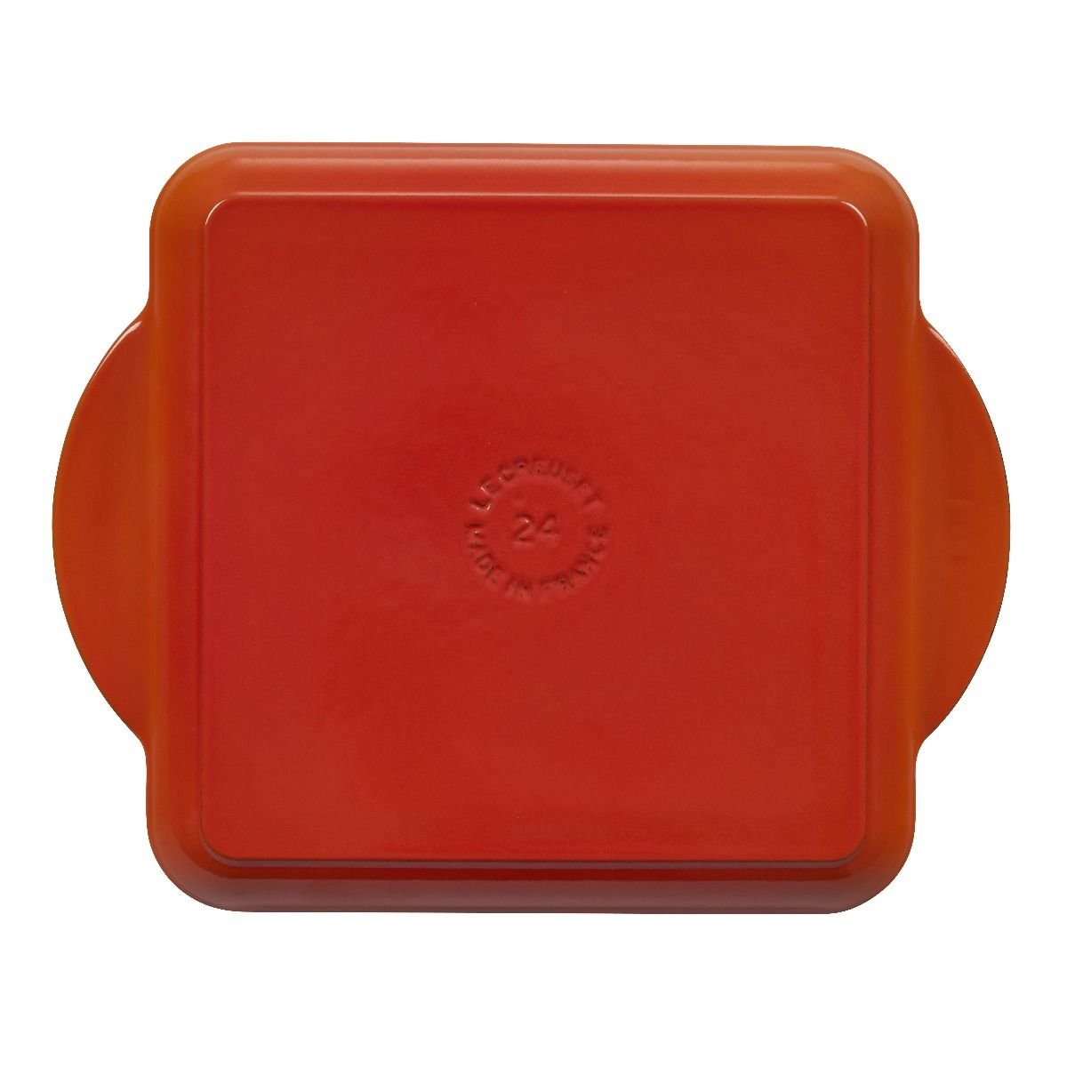 Le Creuset 9.5" Square Signature Enameled Cast Iron Griddle Pan | Flame Orange Le Creuset 9.5" Square Signature Enameled Cast Iron Griddle Pan | Flame Orange -STAUB Shop flamegriddle2