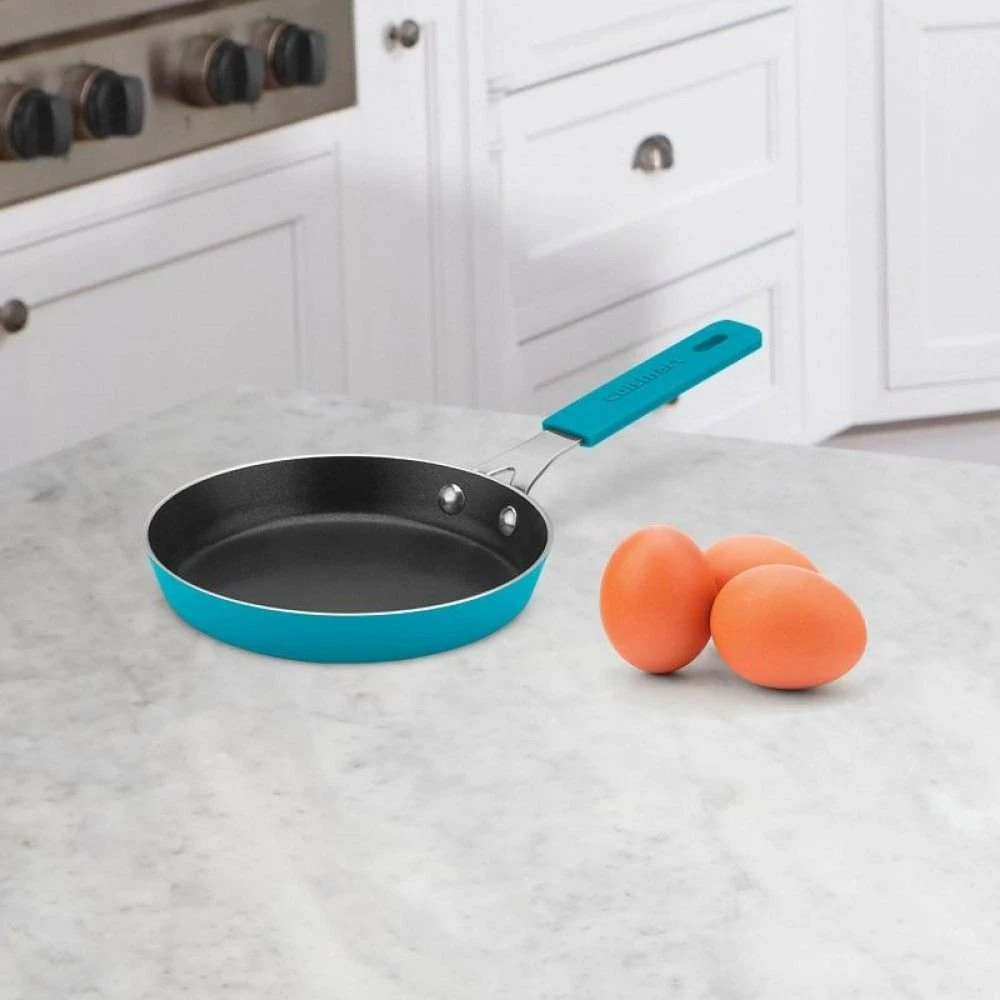 Cuisinart Mini 5.5" Nonstick Round Fry Pan | Turquoise - Image 3