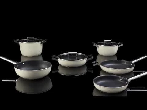 SMEG 12" Nonstick Fry Pan | Black - Image 5