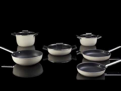 SMEG 12" Nonstick Fry Pan | Cream 7 SMEG 12" Nonstick Fry Pan | Cream - Image 5