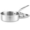Heritage Steel Cookware Stainless Steel Saucepan With Lid | 2 Qt. -STAUB Shop hsc 14302 2