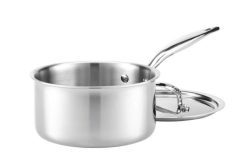 Heritage Steel Cookware Stainless Steel Saucepan With Cover | 3 Qt.