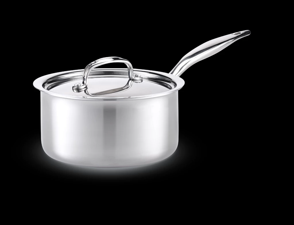 Heritage Steel Cookware Stainless Steel Saucepan With Cover | 3 Qt. - Image 2