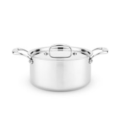 Heritage Steel Cookware Stainless Steel Sauce Pot With Lid | 4 Qt.