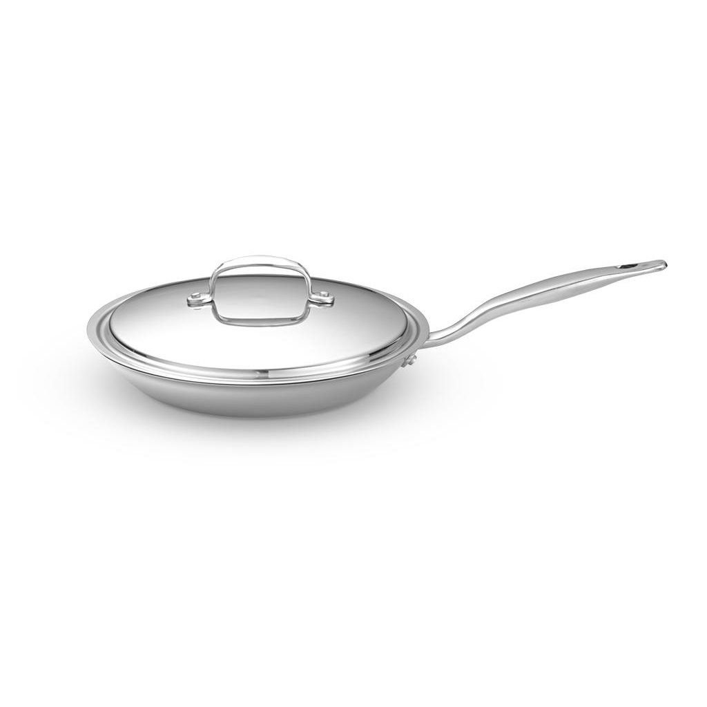 Heritage Steel Cookware Stainless Steel Fry Pan With Lid | 10.5" 3 Heritage Steel Cookware Stainless Steel Fry Pan With Lid | 10.5"