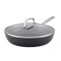KitchenAid Non-Electrics KitchenAid 12.25" Hard Anodized Induction Fry Pan/Skillet With Lid | Nonstick