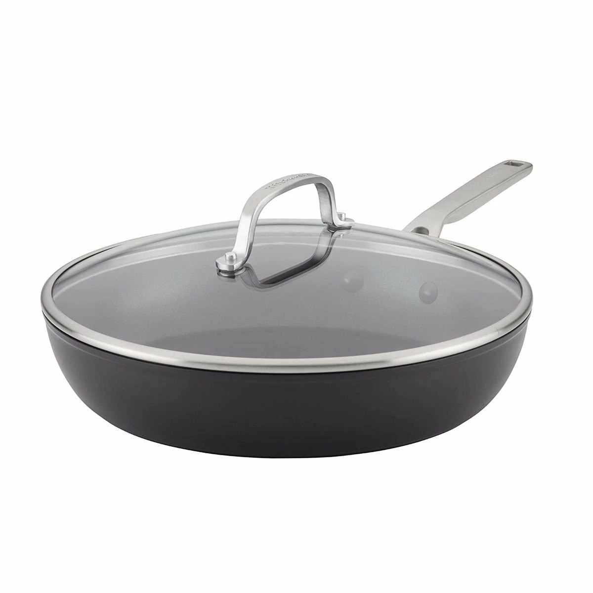 KitchenAid Non-Electrics KitchenAid 12.25" Hard Anodized Induction Fry Pan/Skillet With Lid | Nonstick