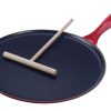 Le Creuset 10.75" Crepe Pan With Wooden Crepe Spreader | Cerise/Cherry Red 1 Le Creuset 10.75" Crepe Pan With Wooden Crepe Spreader | Cerise/Cherry Red -STAUB Shop le creuset 10.75 crepe pan