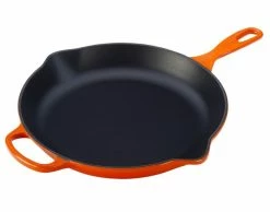 Le Creuset 11.75" Signature Enameled Cast Iron Skillet | Flame Orange