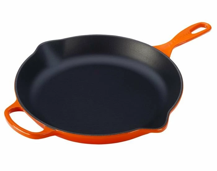 Le Creuset 11.75" Signature Enameled Cast Iron Skillet | Flame Orange
