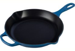 Le Creuset 11.75" Signature Enameled Cast Iron Skillet | Marseille Blue