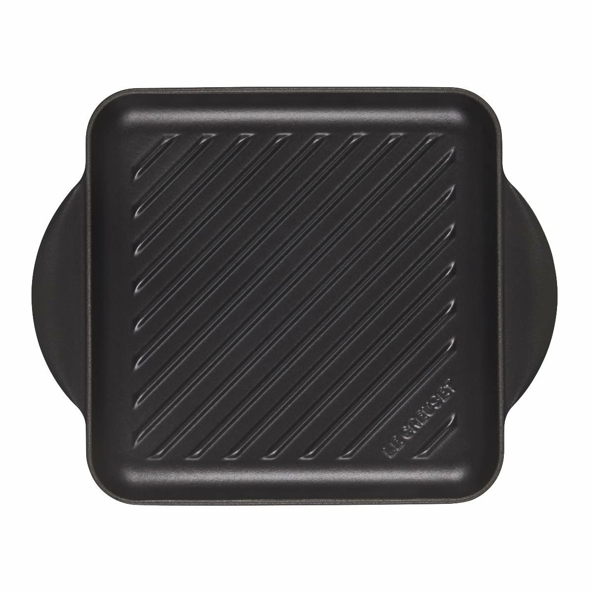 Le Creuset 9.5" Square Signature Enameled Cast Iron Grill Pan | Licorice - Image 2