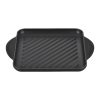 Le Creuset 9.5" Square Signature Enameled Cast Iron Grill Pan | Licorice 2 Le Creuset 9.5" Square Signature Enameled Cast Iron Grill Pan | Licorice -STAUB Shop licgriddle3 1