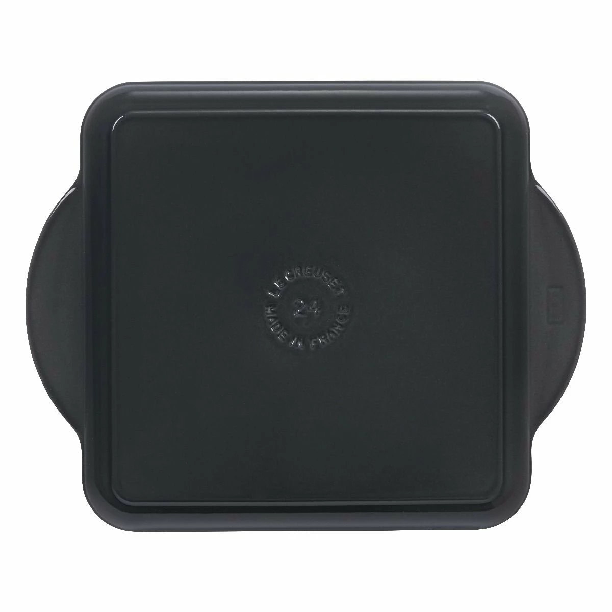 Le Creuset 9.5" Square Signature Enameled Cast Iron Grill Pan | Licorice - Image 3