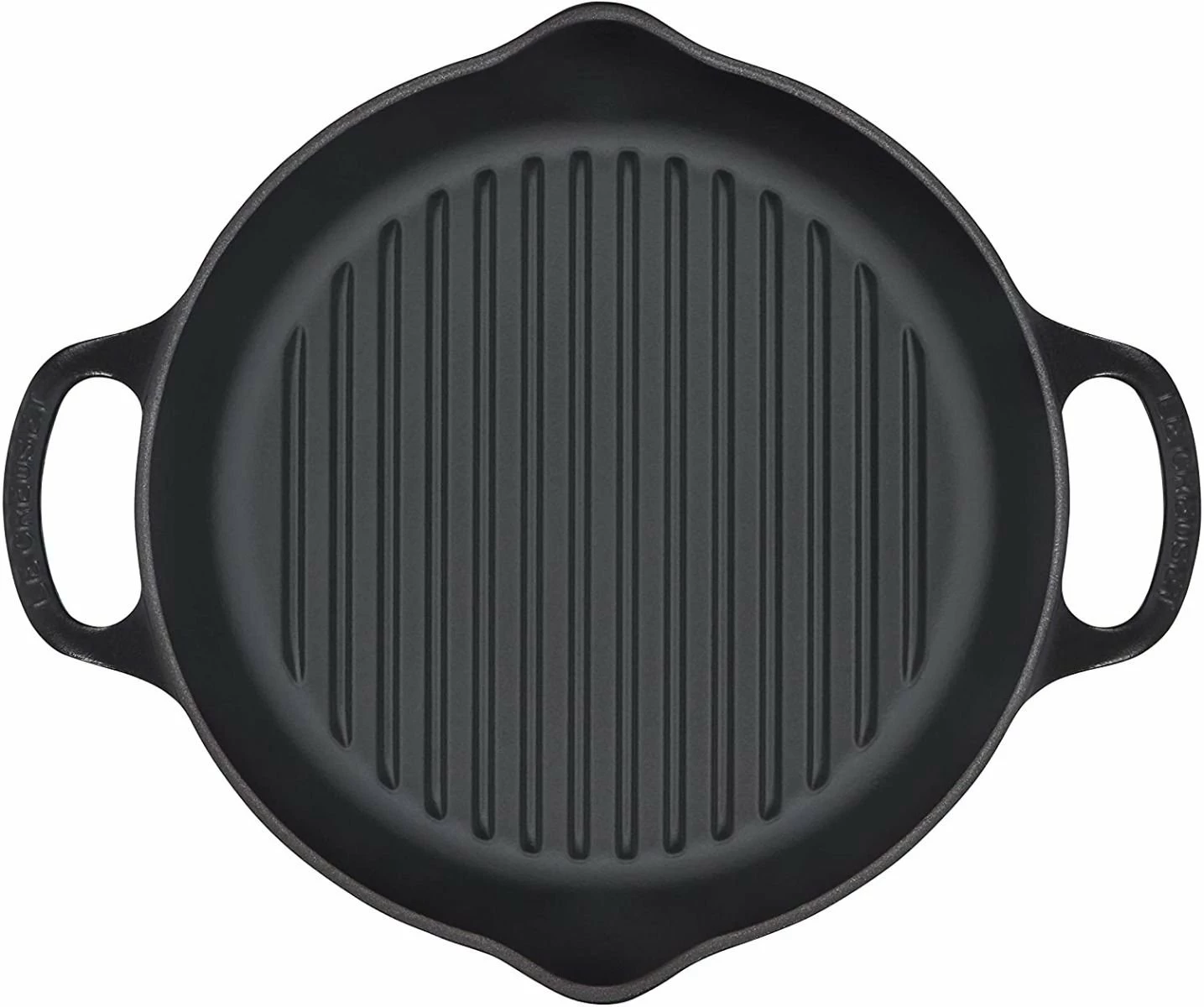 Le Creuset 9.75" Deep Round Signature Grill Pan | Licorice - Image 3