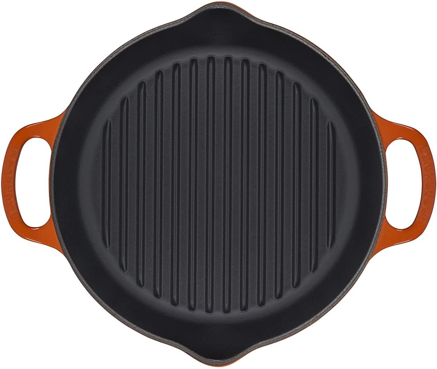 Le Creuset 9.75" Deep Round Signature Grill Pan | Flame Orange Le Creuset 9.75" Deep Round Signature Grill Pan | Flame Orange -STAUB Shop ls2020 252 deep round grill pan flame