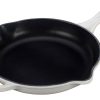 Le Creuset 9" Signature Enameled Cast Iron Skillet | White 2 Le Creuset 9" Signature Enameled Cast Iron Skillet | White -STAUB Shop ls2024 2316 lecreuset signature iron handle 9 skillet white