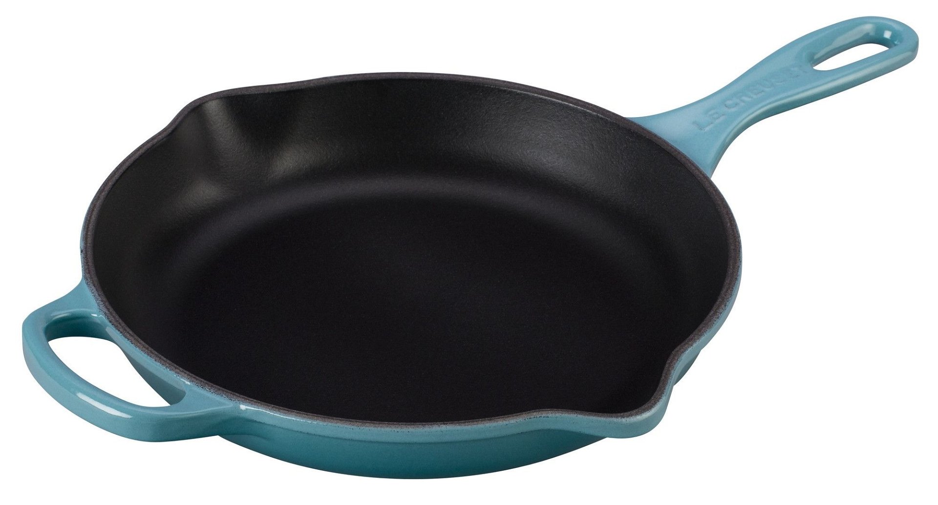 Le Creuset 9" Signature Enameled Cast Iron Skillet | Caribbean Blue Le Creuset 9" Signature Enameled Cast Iron Skillet | Caribbean Blue -STAUB Shop ls2024 2317 lecreuset signature iron handle 9 skillet caribbean blue