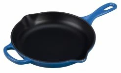 Le Creuset 9" Signature Enameled Cast Iron Skillet | Marseille Blue