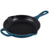 Le Creuset 10.25" Signature Enameled Cast Iron Skillet | Deep Teal -STAUB Shop ls2024 237d 1