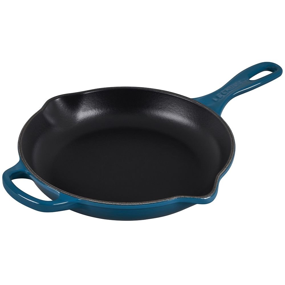 Le Creuset 10.25" Signature Enameled Cast Iron Skillet | Deep Teal 3 Le Creuset 10.25" Signature Enameled Cast Iron Skillet | Deep Teal