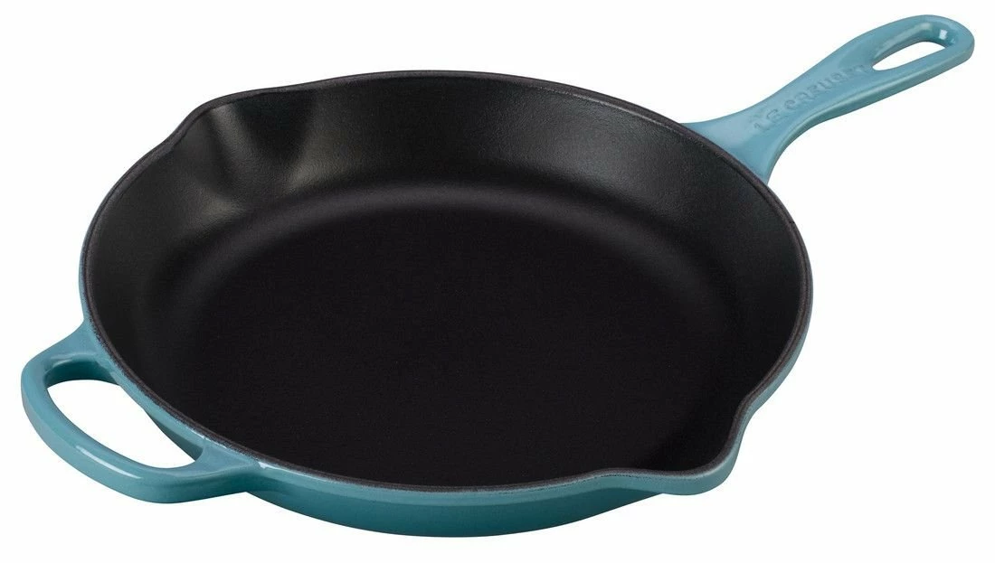 Le Creuset 10.25" Signature Enameled Cast Iron Skillet | Caribbean Blue