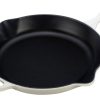 Le Creuset 11.75" Signature Enameled Cast Iron Skillet | White -STAUB Shop ls2024 3016 le creuset signature cast iron fry pan skillet
