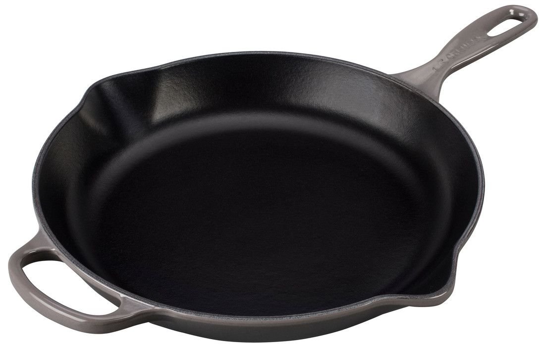 Le Creuset 11.75" Signature Enameled Cast Iron Skillet | Oyster Grey Le Creuset 11.75" Signature Enameled Cast Iron Skillet | Oyster Grey -STAUB Shop ls2024 307f le creuset 11.75in skillet oyster grey 1