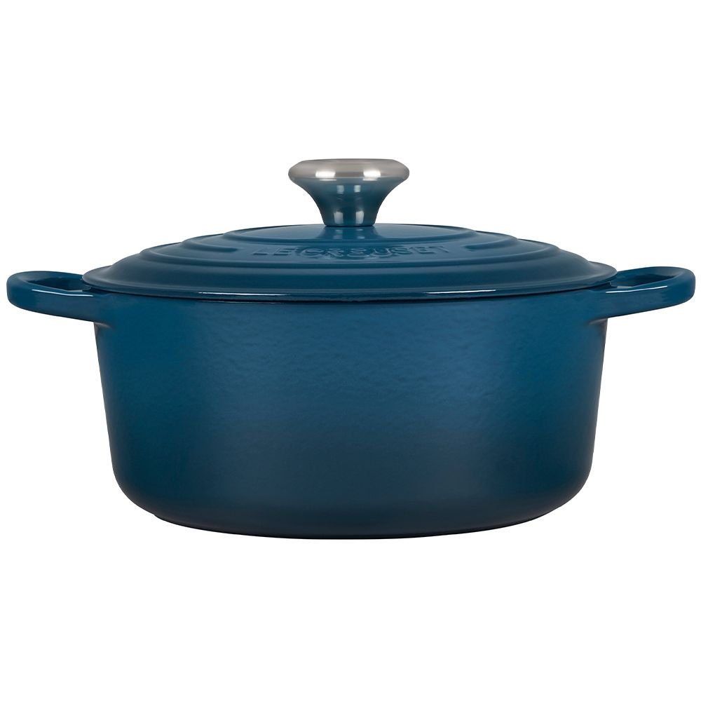 Le Creuset 4.5 Qt. Round Signature Dutch Oven with Stainless Steel Knob | Deep Teal Le Creuset 4.5 Qt. Round Signature Dutch Oven With Stainless Steel Knob | Deep Teal -STAUB Shop ls2501 247dss 2