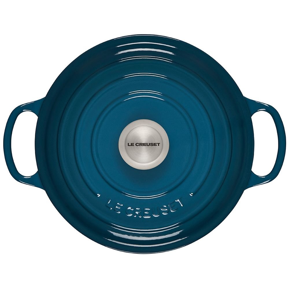 Le Creuset 4.5 Qt. Round Signature Dutch Oven with Stainless Steel Knob | Deep Teal Le Creuset 4.5 Qt. Round Signature Dutch Oven With Stainless Steel Knob | Deep Teal -STAUB Shop ls2501 247dss 3