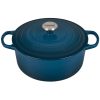 Le Creuset 5.5 Qt. Round Signature Cast Iron Dutch Oven With Stainless Steel Knob | Deep Teal 2 Le Creuset 5.5 Qt. Round Signature Cast Iron Dutch Oven With Stainless Steel Knob | Deep Teal -STAUB Shop ls2501 267dss