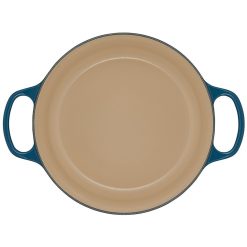 Le Creuset 5.5 Qt. Round Signature Cast Iron Dutch Oven With Stainless Steel Knob | Deep Teal -STAUB Shop ls2501 267dss 4