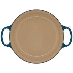 Le Creuset 7.25 Qt. Round Signature Dutch Oven With Stainless Steel Knob | Deep Teal -STAUB Shop ls2501 287dss 4