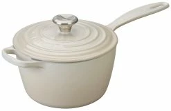 Le Creuset 2.25 Qt. Signature Enameled Cast Iron Saucepan With Stainless Steel Knob | Meringue White
