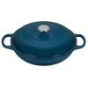 Le Creuset 3.5 Qt. Signature Braiser With Stainless Steel Knob | Deep Teal -STAUB Shop ls2532 307dss