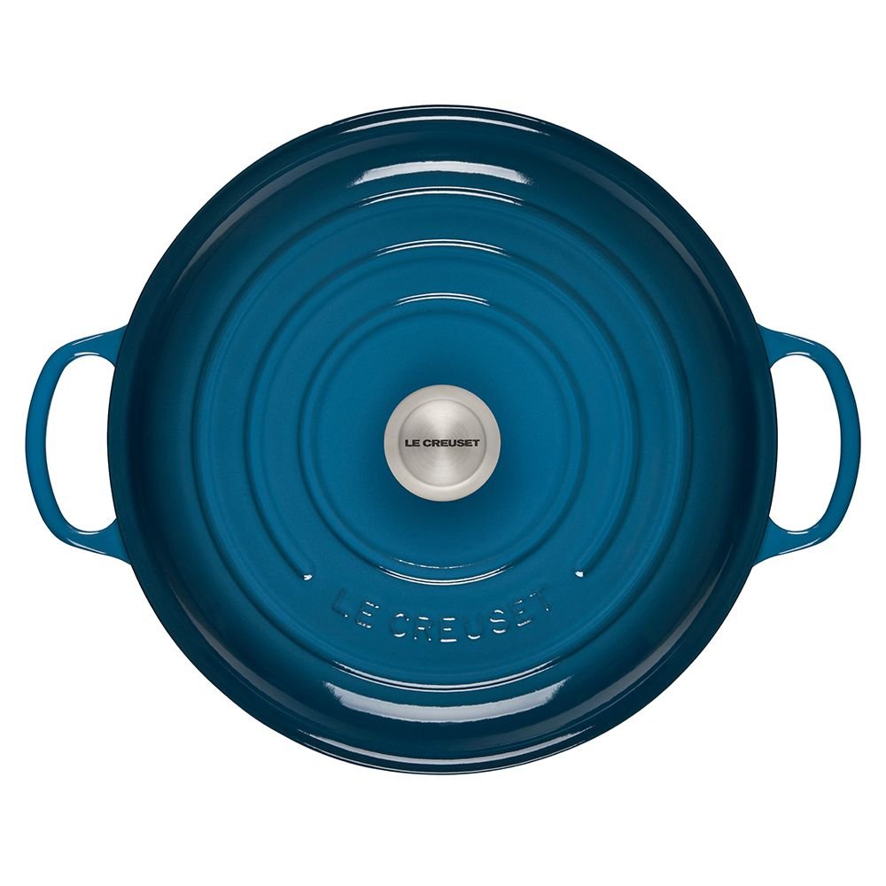 Le Creuset 5 Qt. Signature Braiser with Stainless Steel Knob | Deep Teal Le Creuset 5 Qt. Signature Braiser With Stainless Steel Knob | Deep Teal -STAUB Shop ls2532 327dss 3