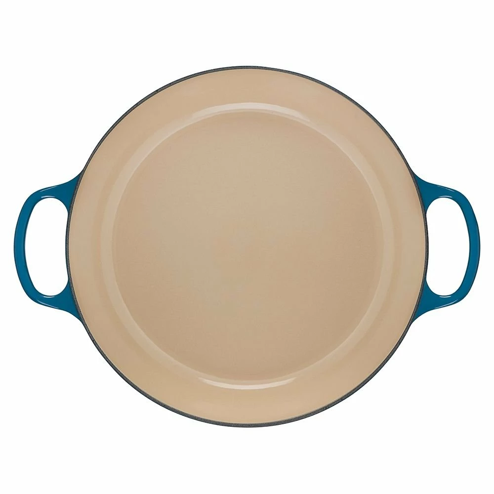 Le Creuset 5 Qt. Signature Braiser With Stainless Steel Knob | Deep Teal - Image 4