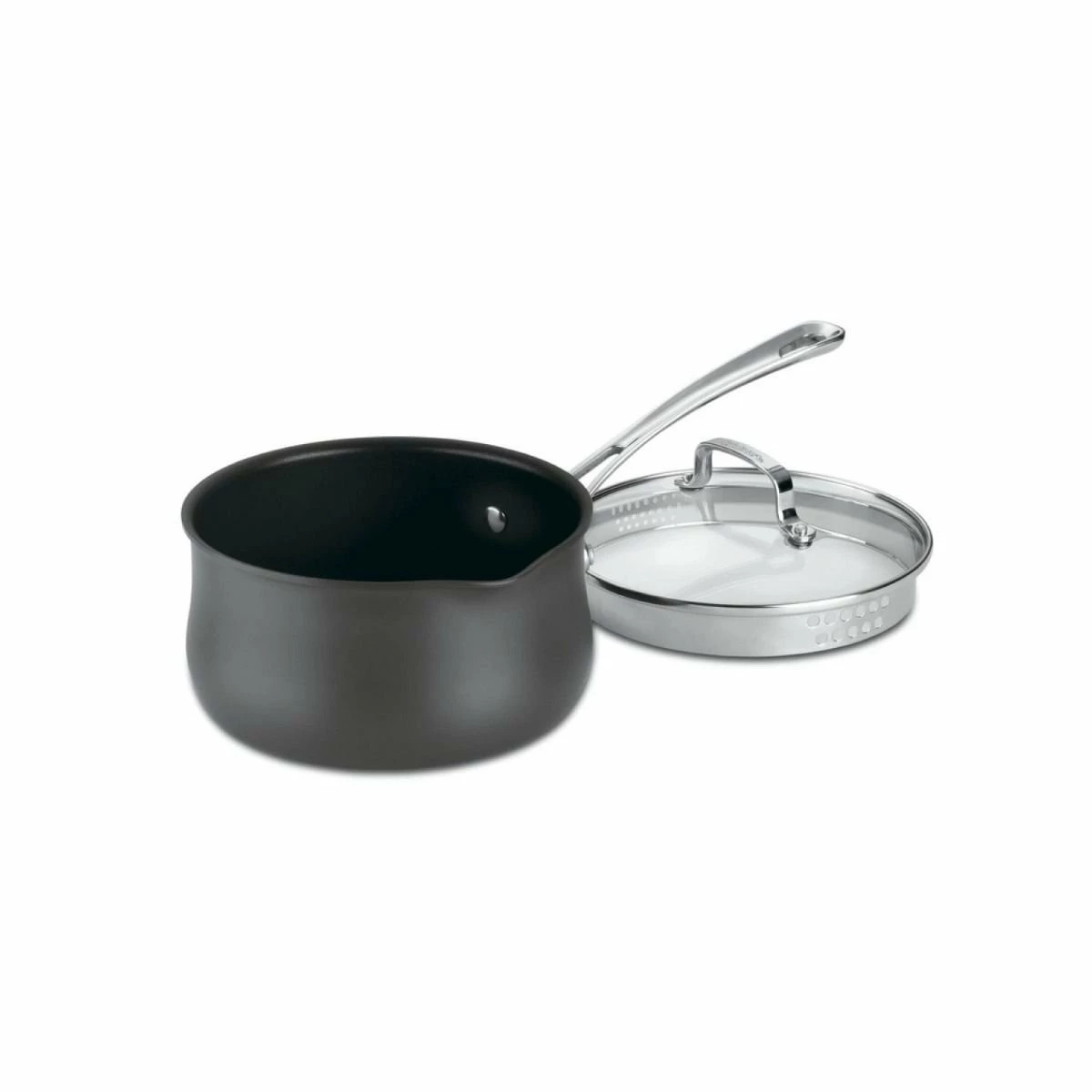 Cuisinart Contour Hard Anodized Pour Saucepan With Cover | 2 Qt.