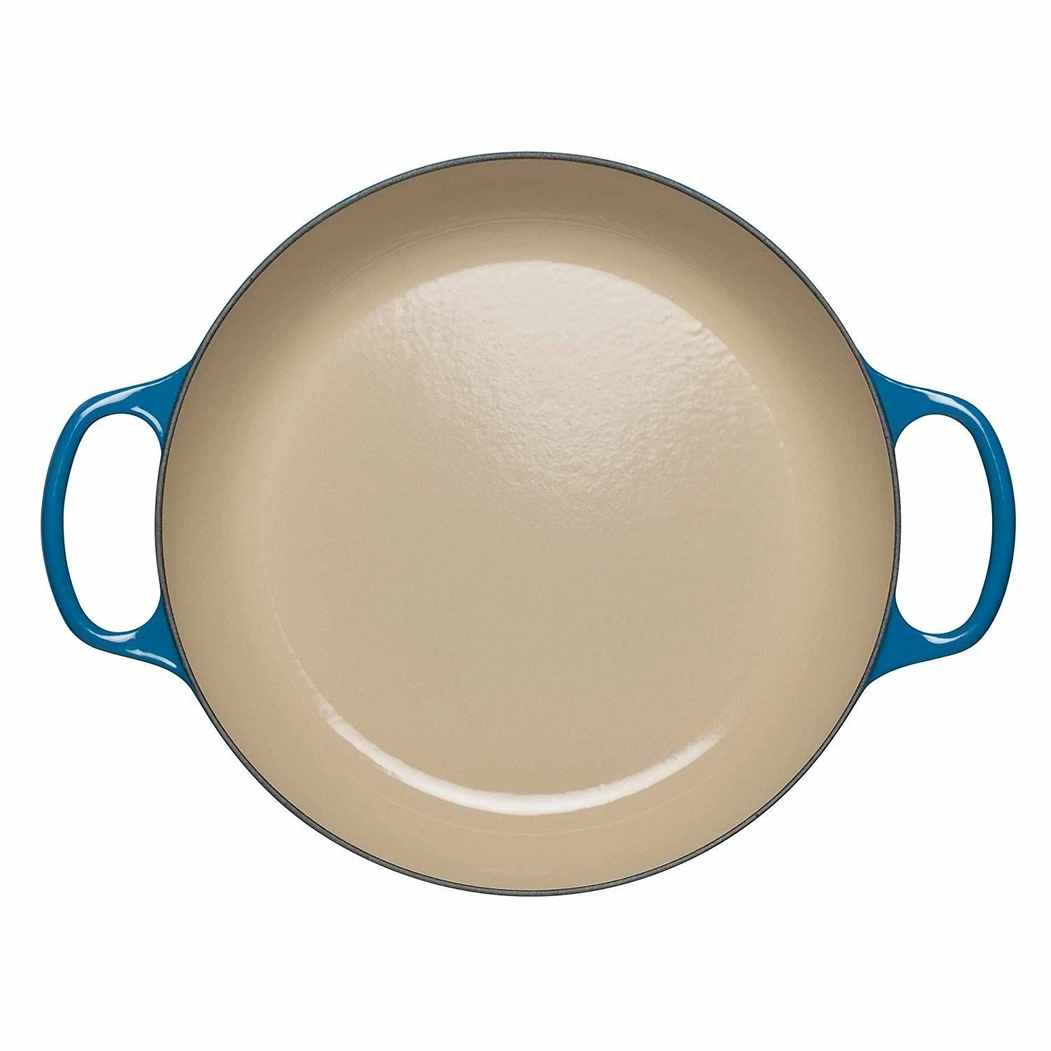 Le Creuset 2.25 Qt. Signature Enameled Cast Iron Braiser With Stainless Steel Knob | Marseille Blue - Image 2