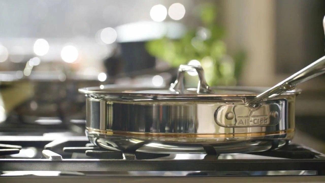 All-Clad D3 Stainless Steel Nonstick Fry Pan | 8" - Image 2