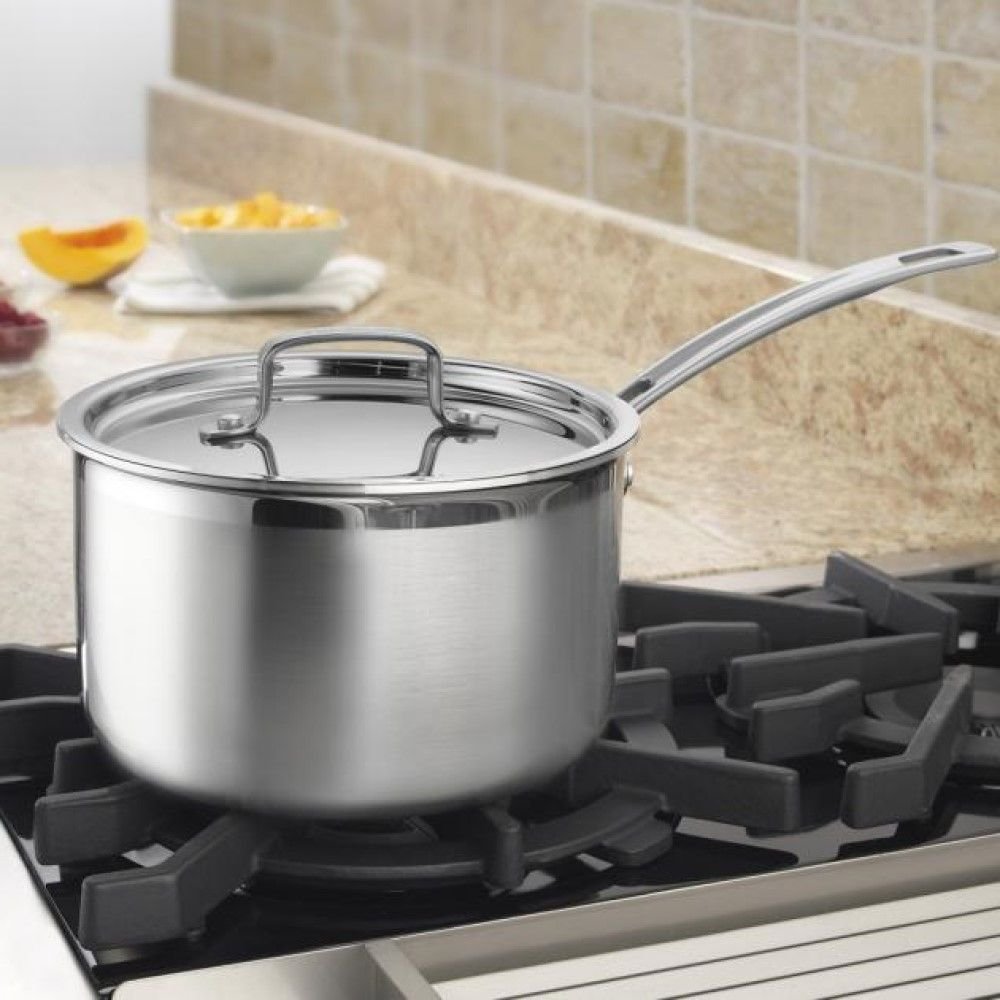 Cuisinart MultiClad Pro Triple Ply Stainless Steel 4 Qt. Saucepan Cuisinart MultiClad Pro Triple Ply Stainless Steel 4 Qt. Saucepan -STAUB Shop mcp19420n ff hero