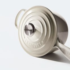 Le Creuset 2.25 Qt. Signature Enameled Cast Iron Saucepan With Stainless Steel Knob | Meringue White 5 Le Creuset 2.25 Qt. Signature Enameled Cast Iron Saucepan With Stainless Steel Knob | Meringue White -STAUB Shop mer2 1