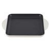Le Creuset 9.5" Square Signature Enameled Cast Iron Griddle Pan | Meringue White -STAUB Shop mergriddle1