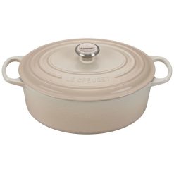 Le Creuset 6.75 Qt. Oval Signature Dutch Oven With Stainless Steel Knob | Meringue White