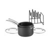 Cuisinart SmartNest Hard Anodized Saucepan Set | 5-Piece 2 Cuisinart SmartNest Hard Anodized Saucepan Set | 5-Piece -STAUB Shop n6119 5