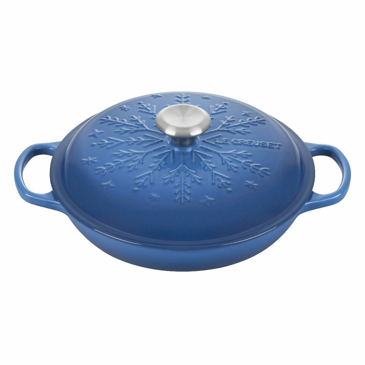 Le Creuset 2.25 Qt. Signature Braiser With Stainless Steel Knob | Noel (Marseille Blue)