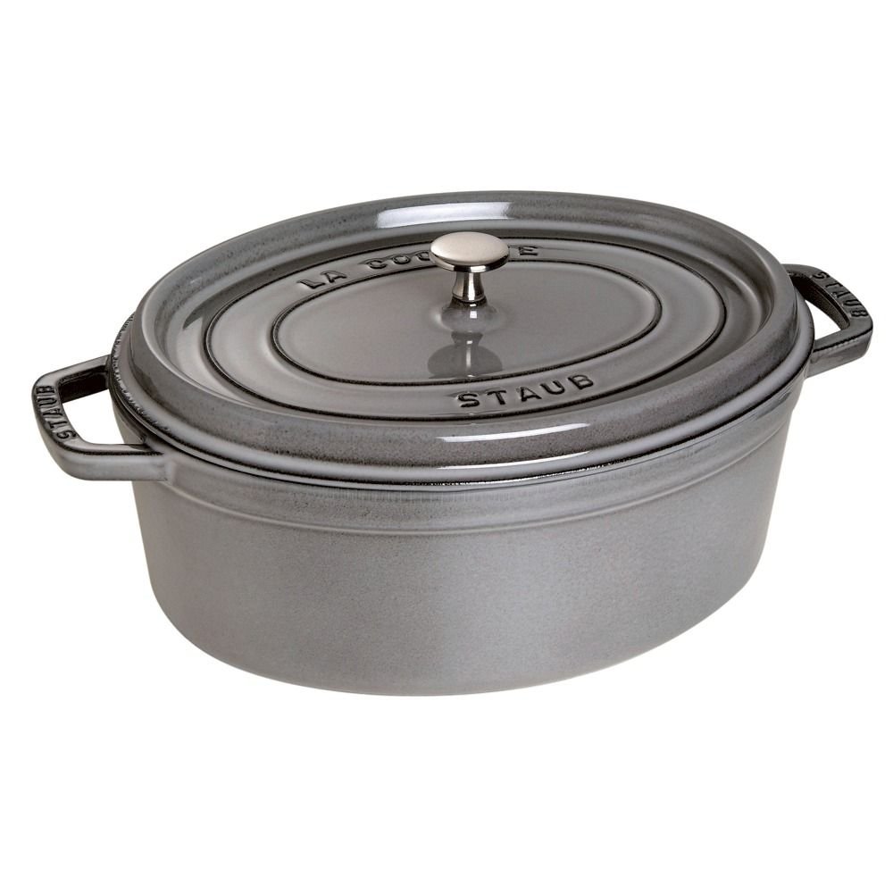 Staub 1 Qt. Oval Cocotte/Dutch Oven | Graphite Grey 3 Staub 1 Qt. Oval Cocotte/Dutch Oven | Graphite Grey