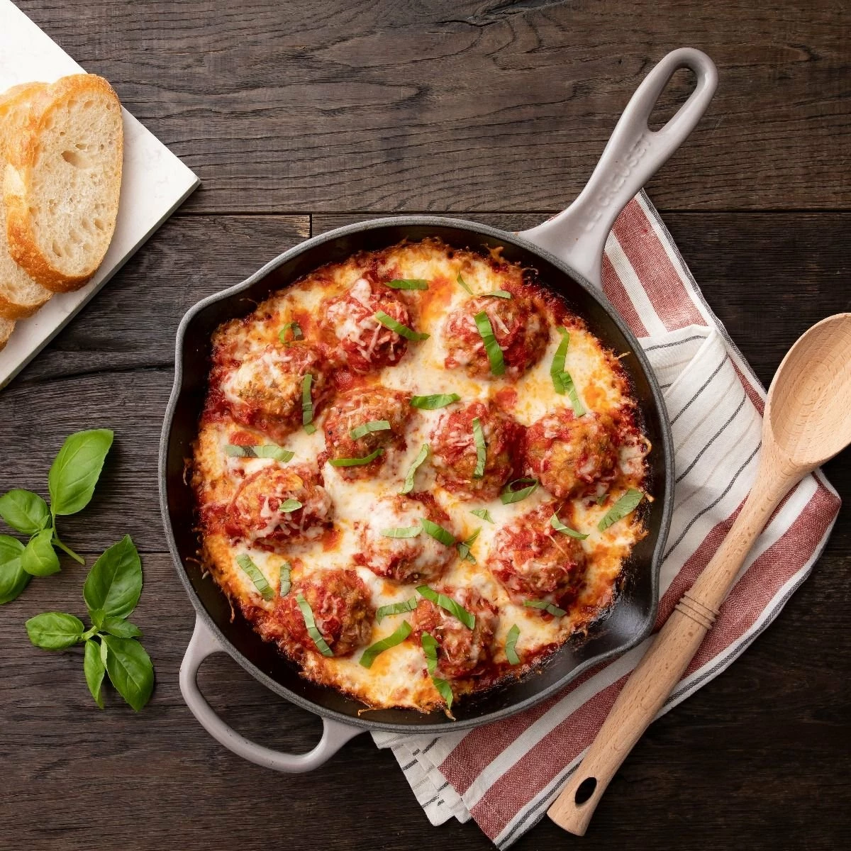 Le Creuset 10.25" Signature Enameled Cast Iron Skillet | Oyster Grey - Image 2