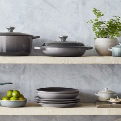 Le Creuset 2.25 Qt. Signature Enameled Cast Iron Braiser With Stainless Steel Knob | Oyster Grey 5 Le Creuset 2.25 Qt. Signature Enameled Cast Iron Braiser With Stainless Steel Knob | Oyster Grey -STAUB Shop oyster 8